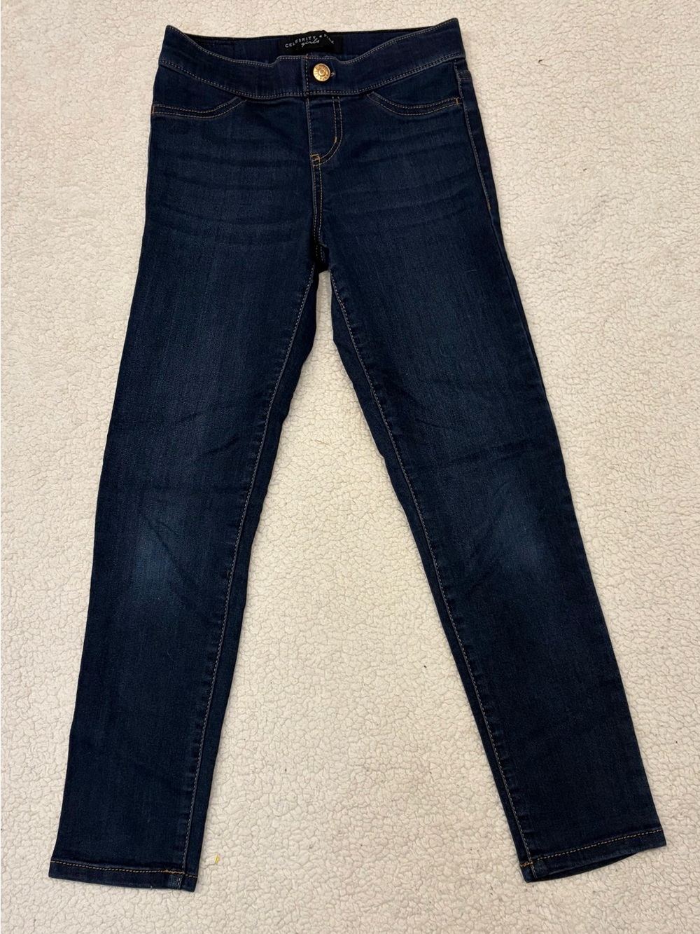 Celebrity Pink Dark Wash Skinny Jeans